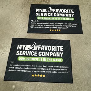 Full Color Custom Printed Floor Mats